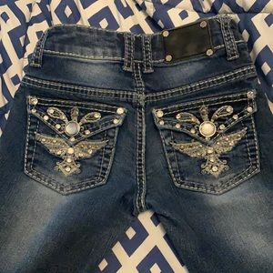 Girl rodeo girl size 7 bling jeans